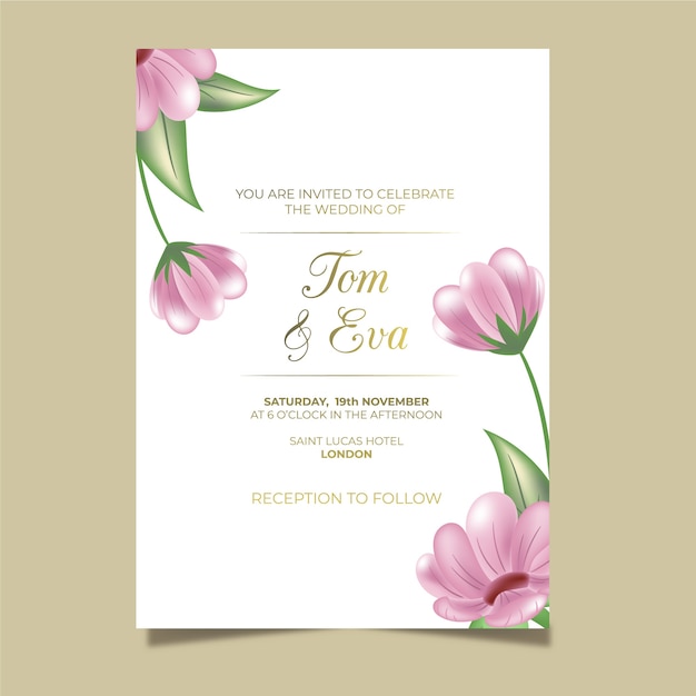 Invitation De Mariage élégante