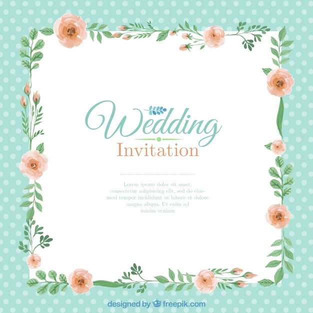 Invitation De Mariage Floral