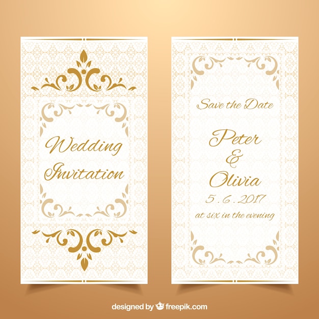 Invitation De Mariage Ornementale