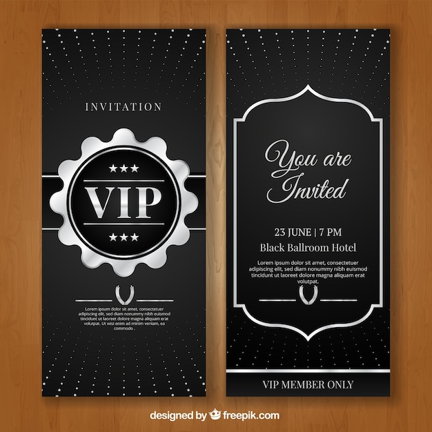 Invitation Silver Vip