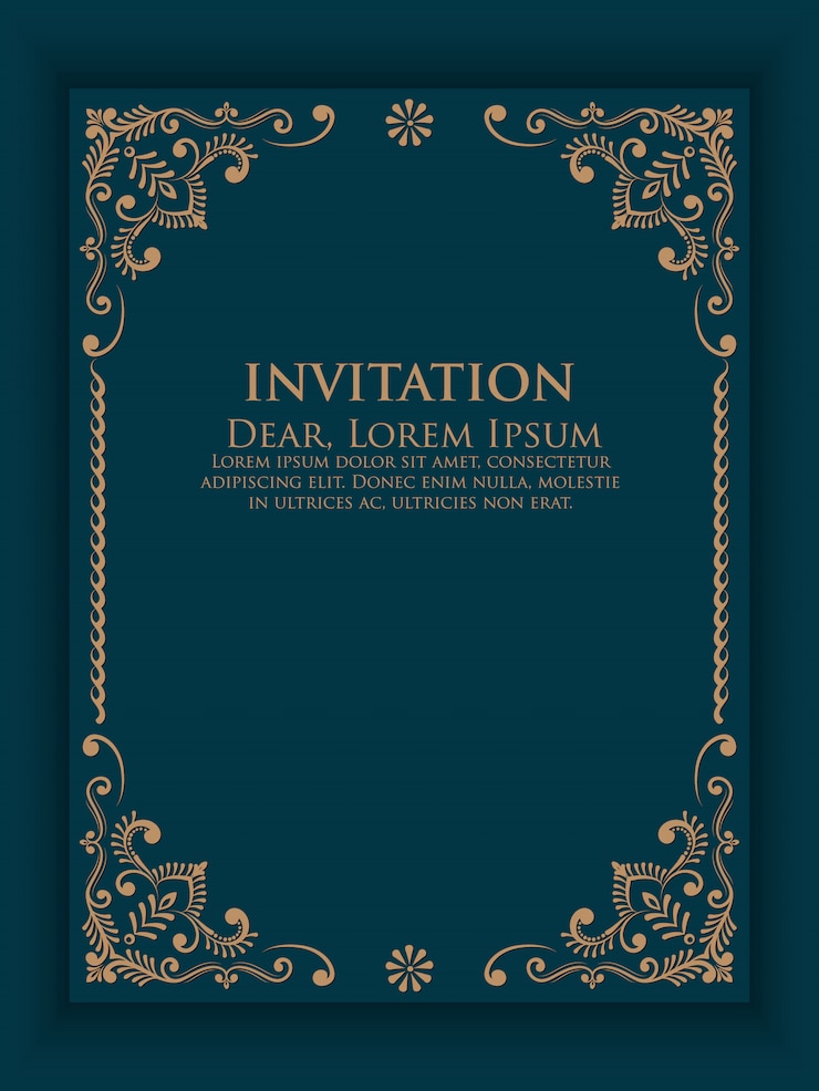 Invitation de vecteur, cartes avec éléments arabesques ethniques.