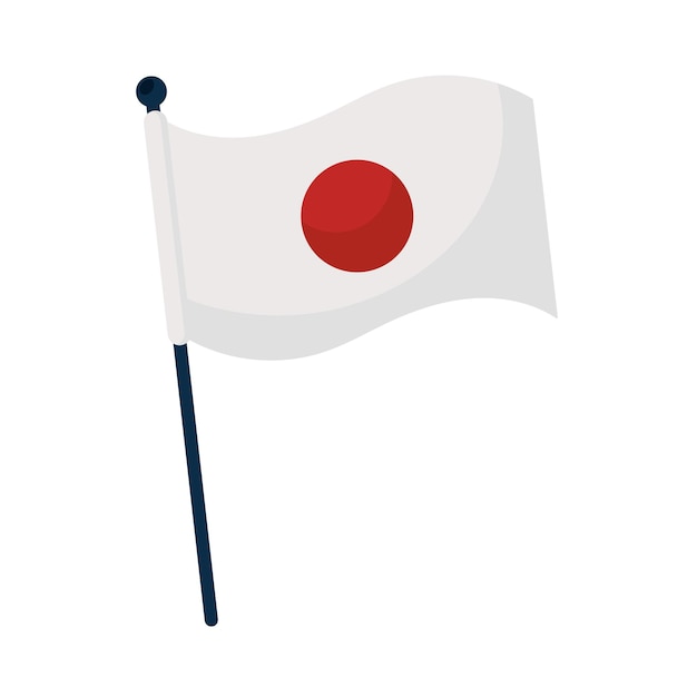 Vecteur gratuit japon drapeau nation