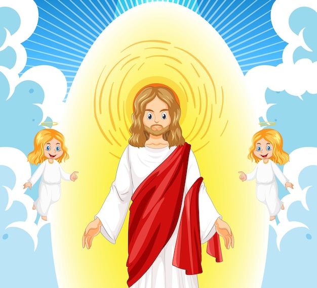 Jésus-christ En Style Cartoon