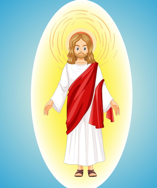 Jésus-christ En Style Cartoon