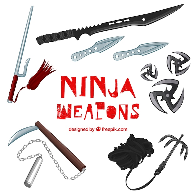 Jeu d&#39;armes Ninja