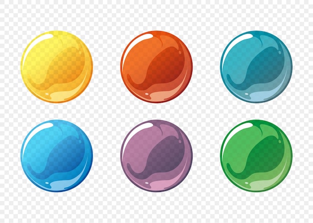 Vecteur gratuit jeu de bulles de savon de dessin animé