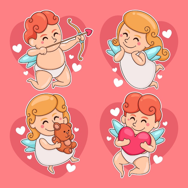 Jeu De Caractères Mignon Cupidon