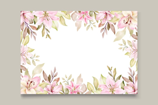 jeu de cartes d'invitation aquarelle fleur de lys