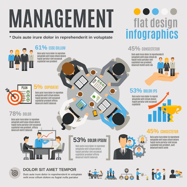 Jeu D'infographie De Gestion