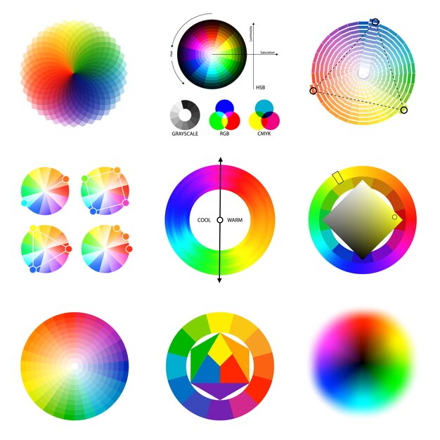 Jeu de palettes de couleurs