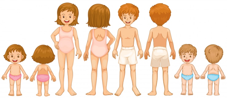 Vecteur gratuit jeunes enfants en ligne