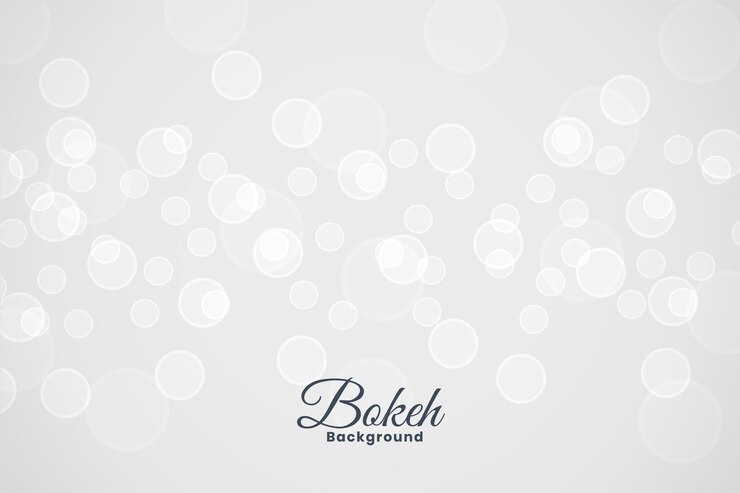Vecteur gratuit joli effet de lumière bokeh blanc