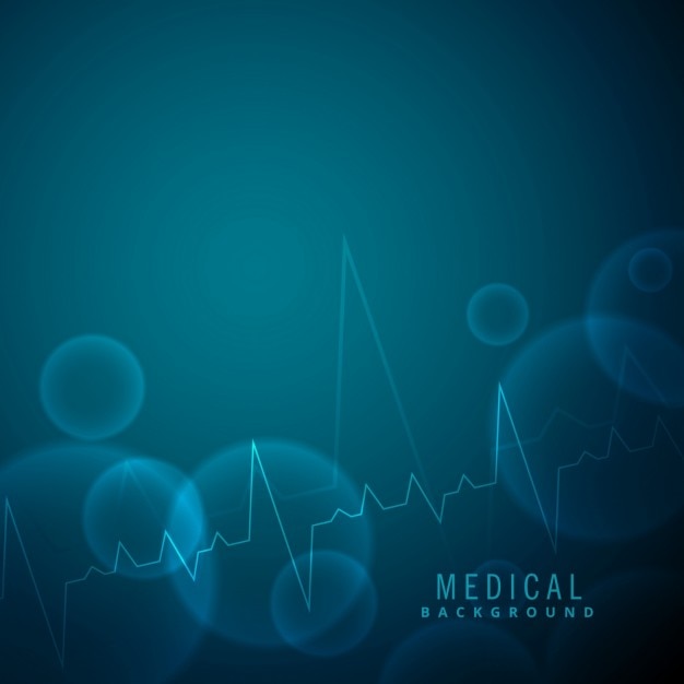 Vecteur gratuit joli fond bleu sur la science médicale
