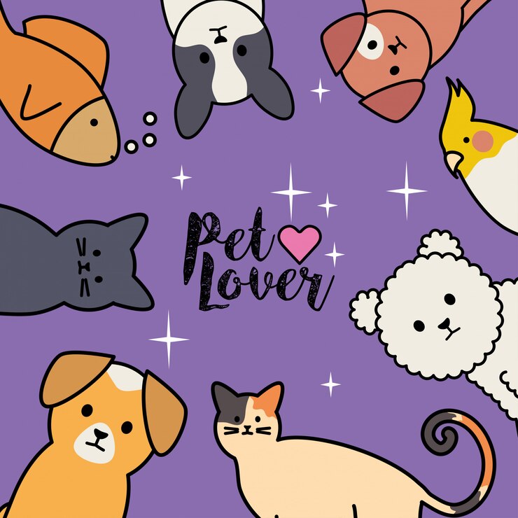 Vecteur gratuit joli groupe de personnages de mascottes autour