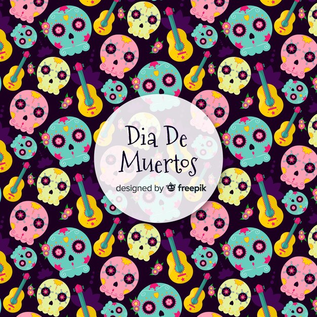 Joli Motif Dia De Muertos