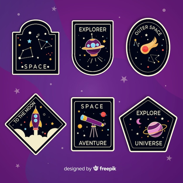 Jolie collection de stickers illustrés