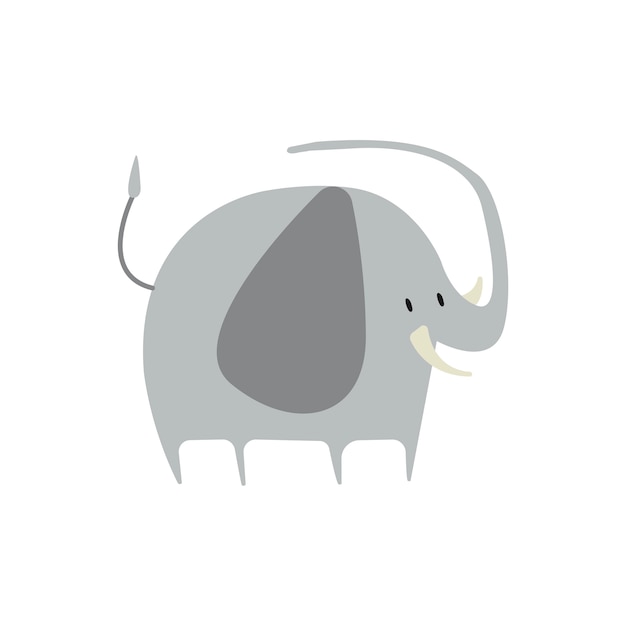 Vecteur gratuit jolie illustration d un éléphant