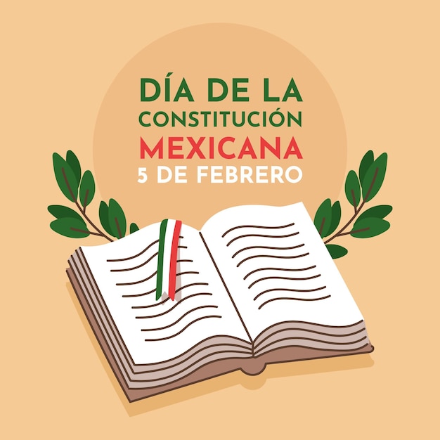 Jour De La Constitution Mexicaine Dessiné à La Main