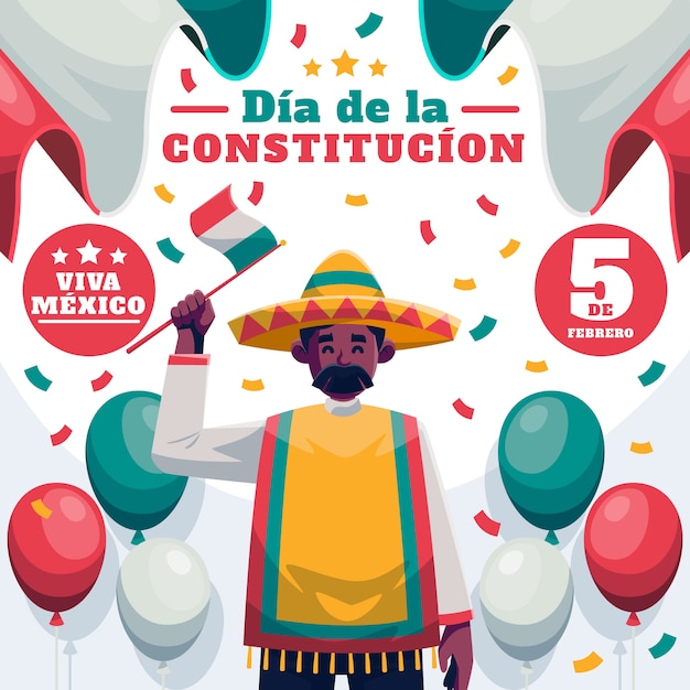 Jour de constitution plat mexique