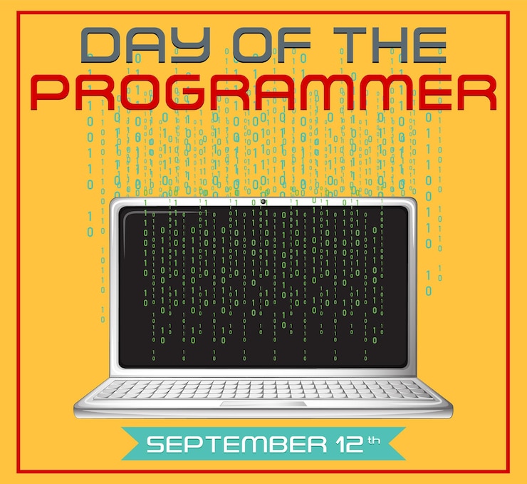 Vecteur gratuit le jour du programmeur poster