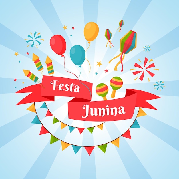 Vecteur gratuit jour de l'événement festa junina