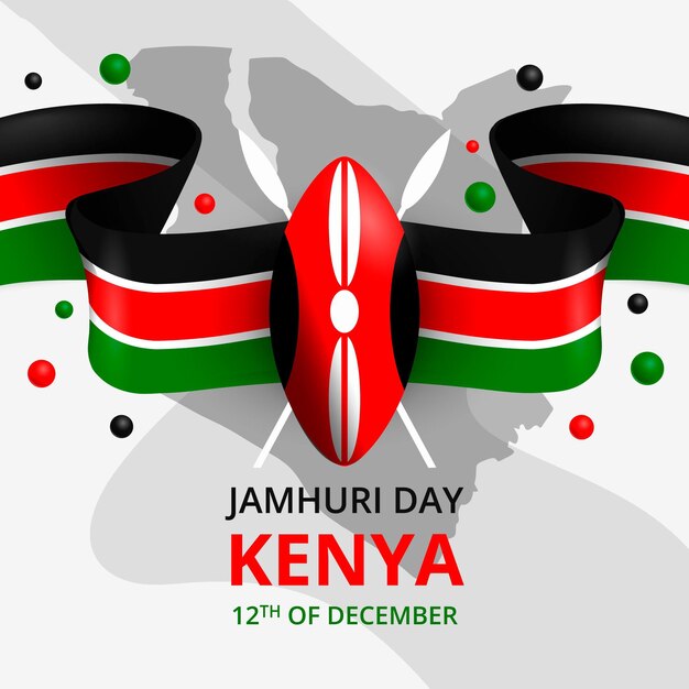 Jour de jamhuri design plat