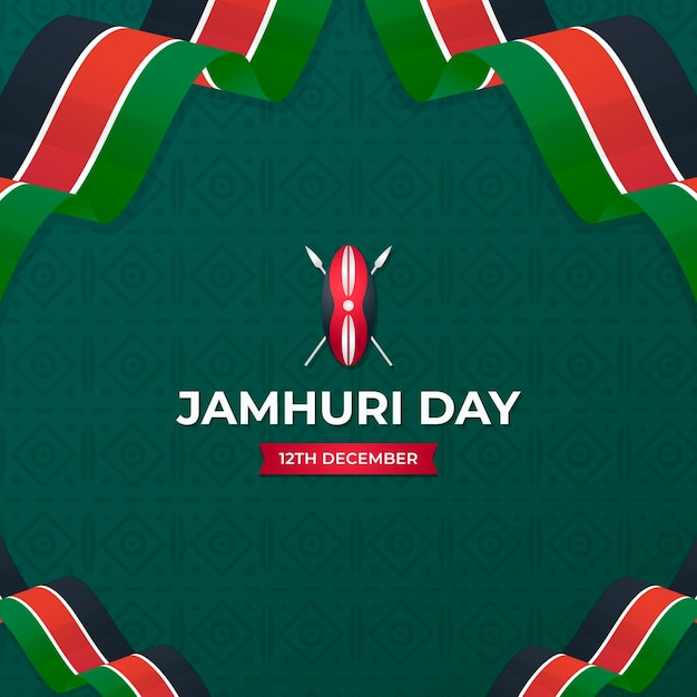 Vecteur gratuit jour de jamhuri design plat