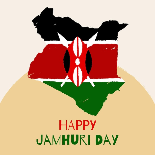 Jour De Jamhuri Peint à La Main