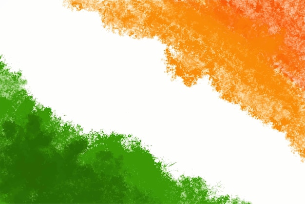 Vecteur gratuit la journée de l'indépendance tricolore indienne le 15 août