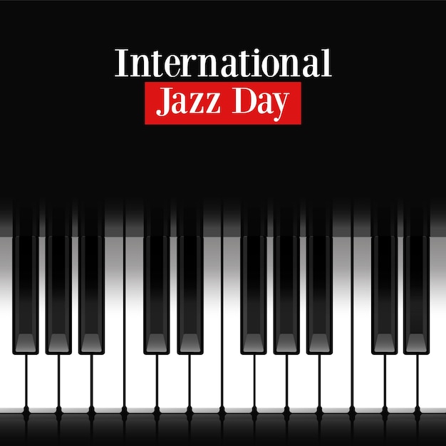 Vecteur gratuit journée internationale du jazz réaliste