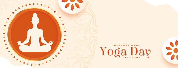 Vecteur gratuit journée internationale du yoga le 21 juin papier peint pour la paix et les palourdes