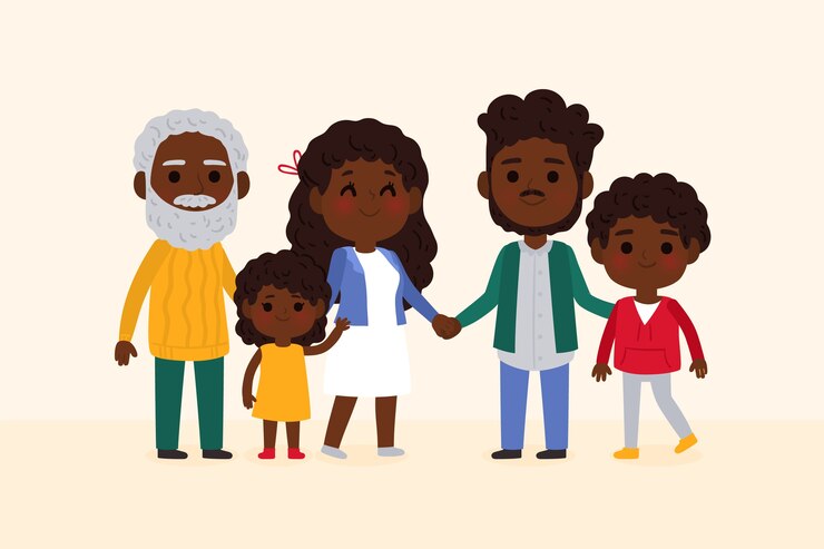 Vecteur gratuit journée internationale des familles dessinée à la main