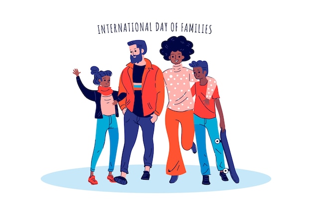Journée internationale des familles personnes debout