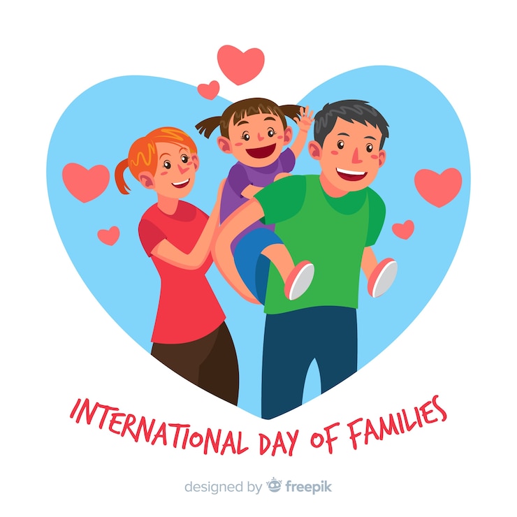 Vecteur gratuit journée internationale des familles