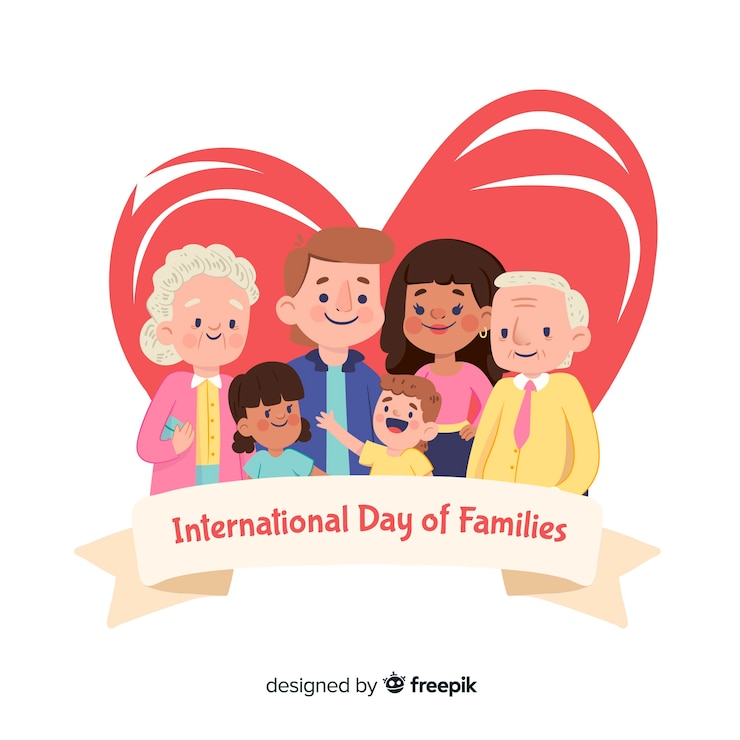 Vecteur gratuit journée internationale des familles
