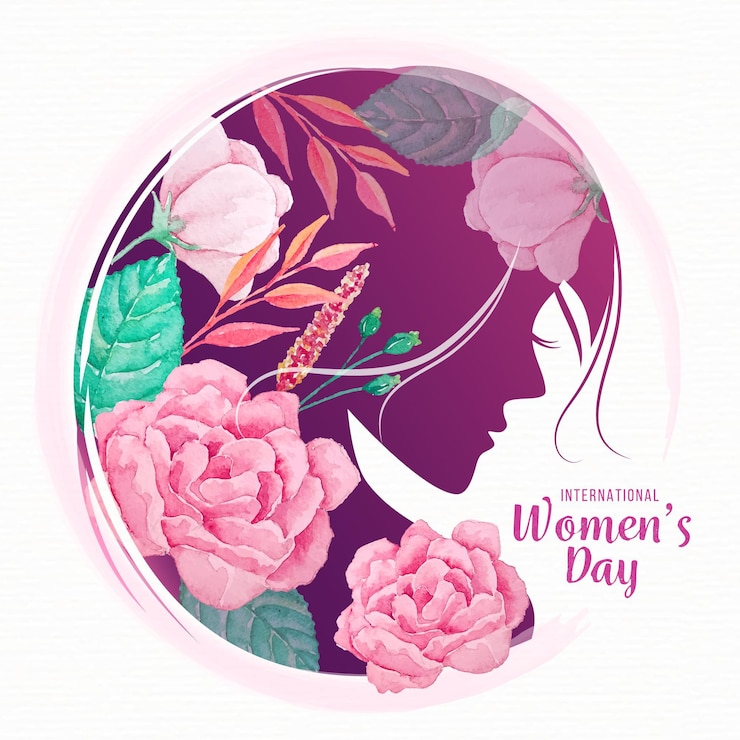 Vecteur gratuit journée internationale de la femme aquarelle