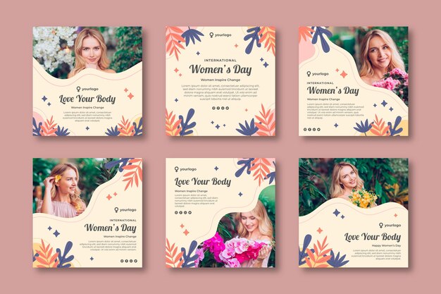 Journée internationale de la femme Instagram posts
