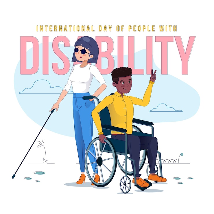 Vecteur gratuit journée internationale des personnes handicapées