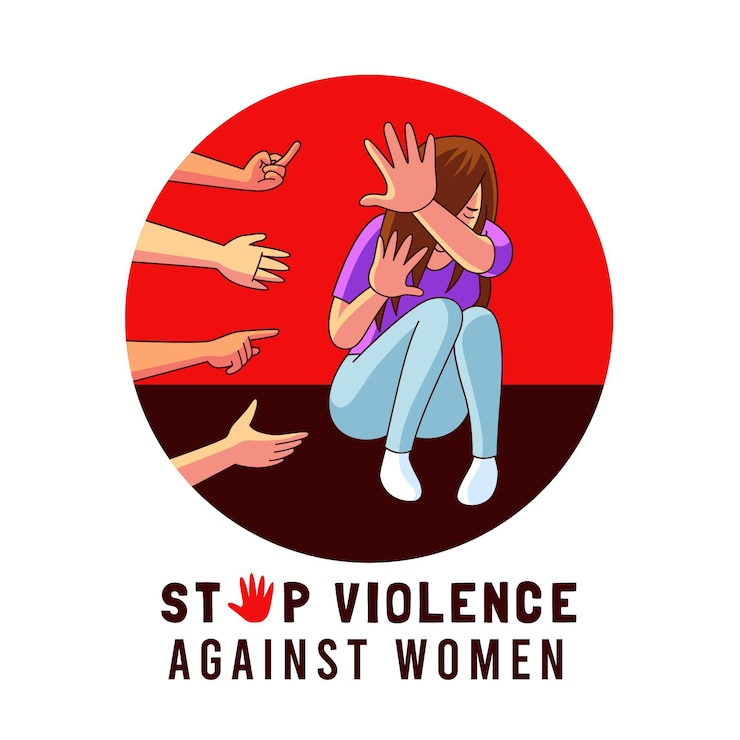 Vecteur gratuit journée internationale pour l'élimination de la violence contre les femmes