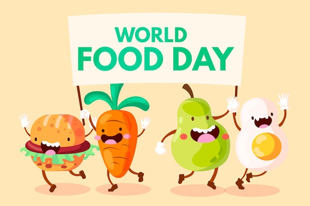 Journée Mondiale De L'alimentation Design Plat