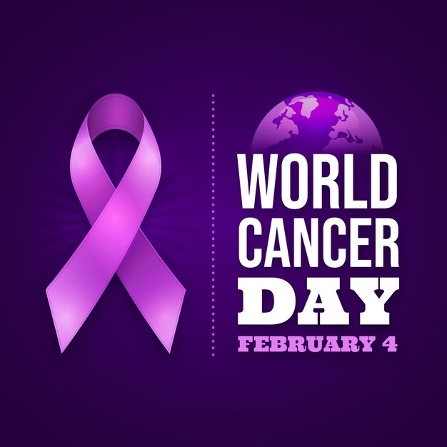 Journée mondiale du cancer en dégradé