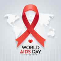 Vecteur gratuit journée mondiale du sida