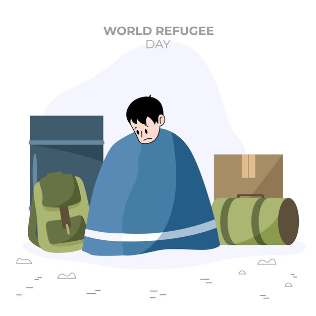 La Journée mondiale des réfugiés illustrée