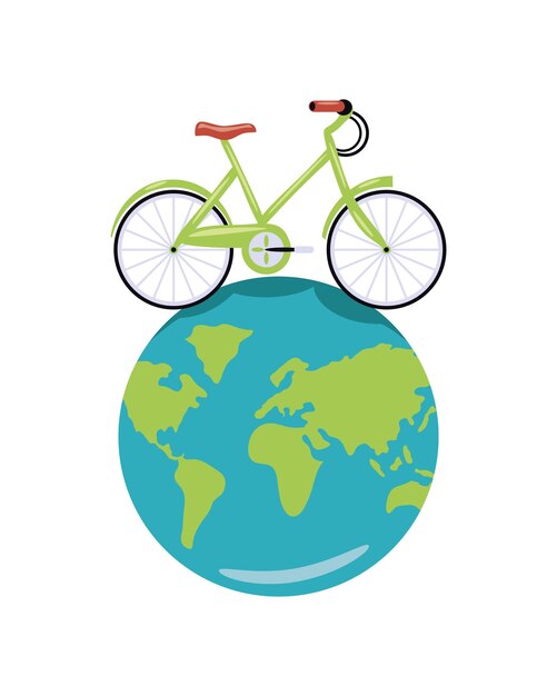Journée mondiale sans voiture Icône isolée