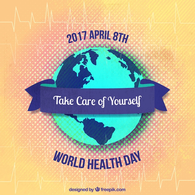 Vecteur gratuit journée mondiale de la santé fond