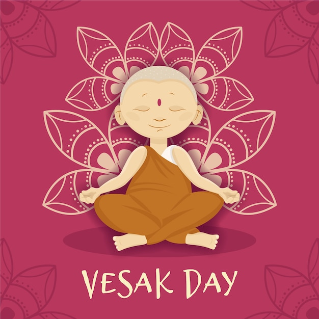 Journée Vesak Avec Moine