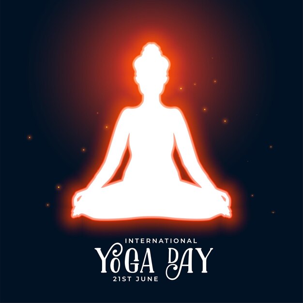Journée de yoga paix méditation fond d'énergie rougeoyante