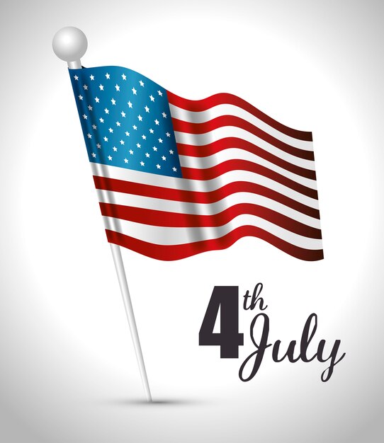 Joyeuse fête de l&#39;indépendance, célébration du 4 juillet aux États-Unis d&#39;Amérique