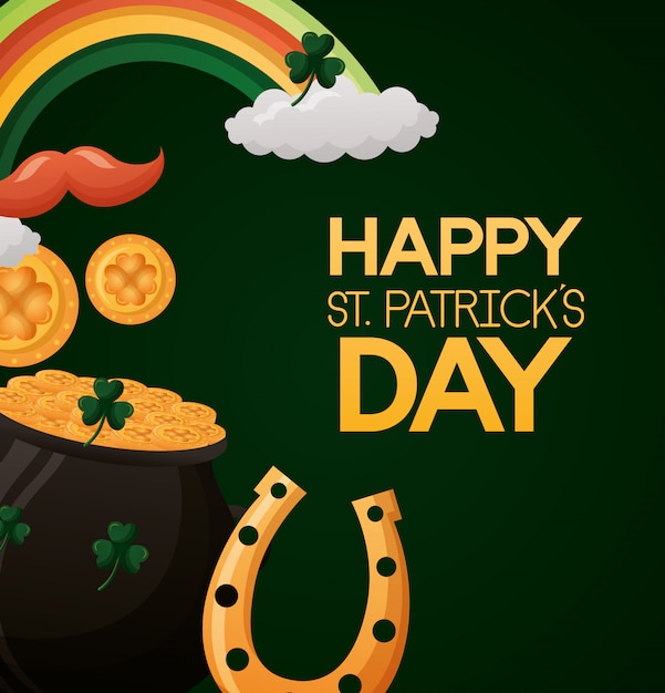 Vecteur gratuit joyeuse saint patrick