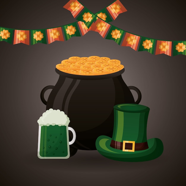 Vecteur gratuit joyeuse saint patrick